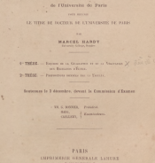 Thèses présentées à là faculté des sciences de l'Université de Paris pour obtenir le titre de docteur de l'Université de Paris